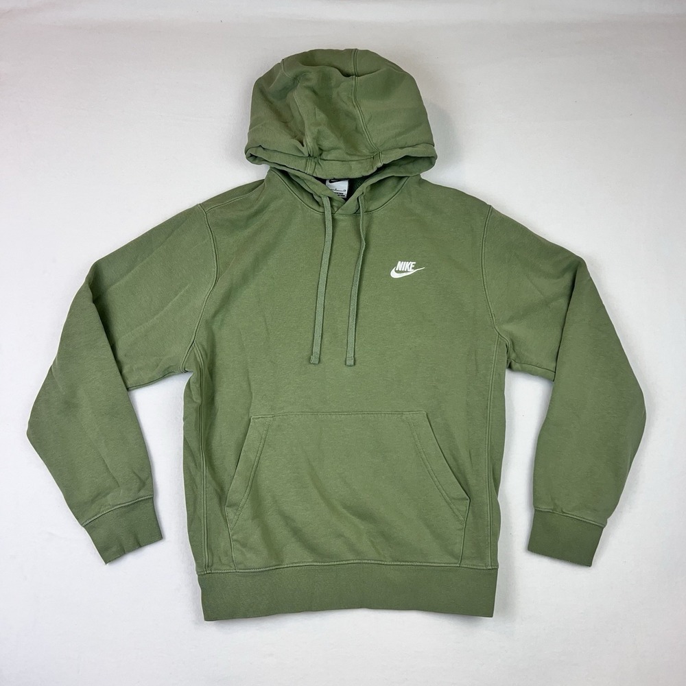 Nike Sportswear Club Fleece Full Zip Hoodie Green Mens Small